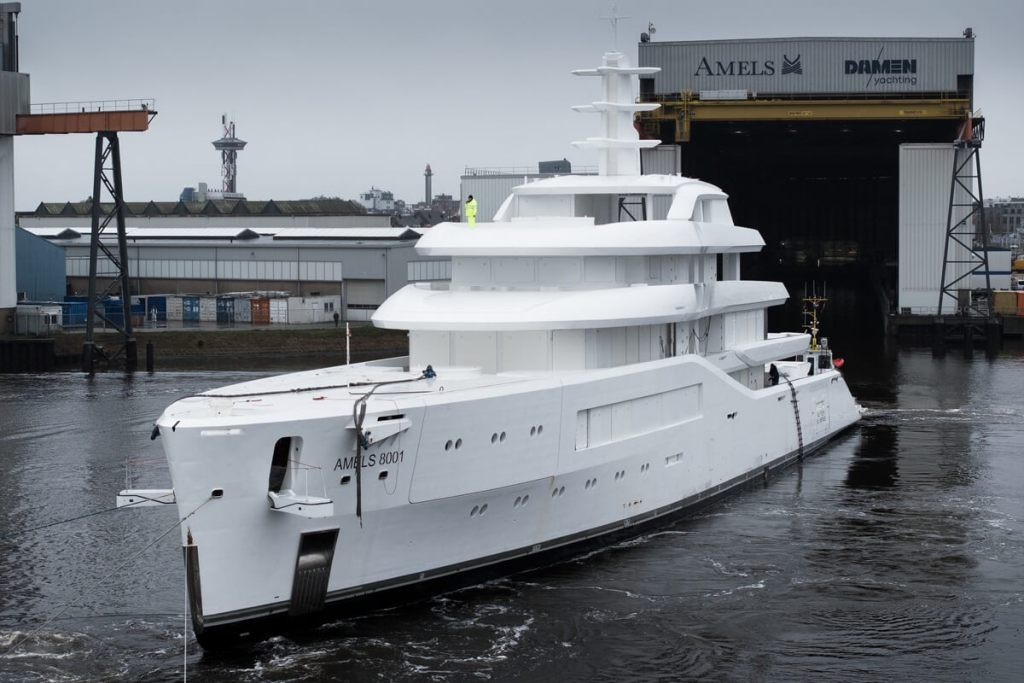 Amels, 80, Damen Yachting, Vlissingen, Romania, Espen Øino, Romke van der Linde, Sinot Yacht Architecture & Design, Jan van Hogerwou, Burgess, Sean Bianchi