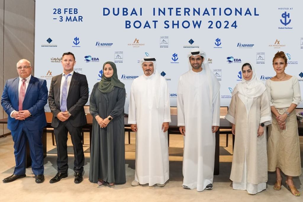 Dubai, boat show, Dubai Harbour, yacht, Gulf Craft, Azimut, Princess, Sunseeker, Sunreef, Sanlorenzo, Al Ameeri, Bush & Noble, Dubai World Trade Centre, DWTC, Saeed Hareb, Dubai Sports Council, Majesty, Nomad, Oryx, Silvercraft, SilverCat, Superyacht Builders Association, SYBAss, Baglietto, IMG Boats, Riviera Boats, Al Fajer, Ferretti Group, Williams Jet Tenders, SF Yachts, Groupe Beneteau, Prestige, Beneteau, Four Winns, Wellcraft, Scarab, Riviera, Vripack, MTM Marine, Sea-Doo, Cigarette Racing, Baglietto, Abdulla Bin Habtoor