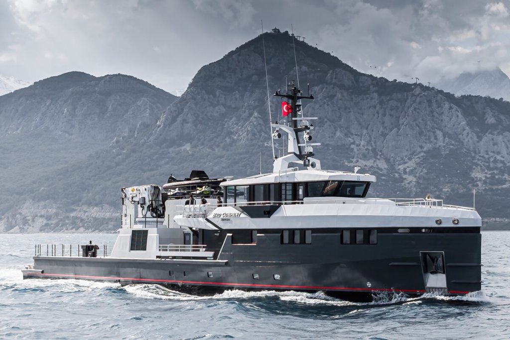 Damen Yachting, Yacht Support 53, Anthony Hsieh, Bad Company Support 175, Antalya, Turkey, Atlantic, Pacific, Indian Ocean