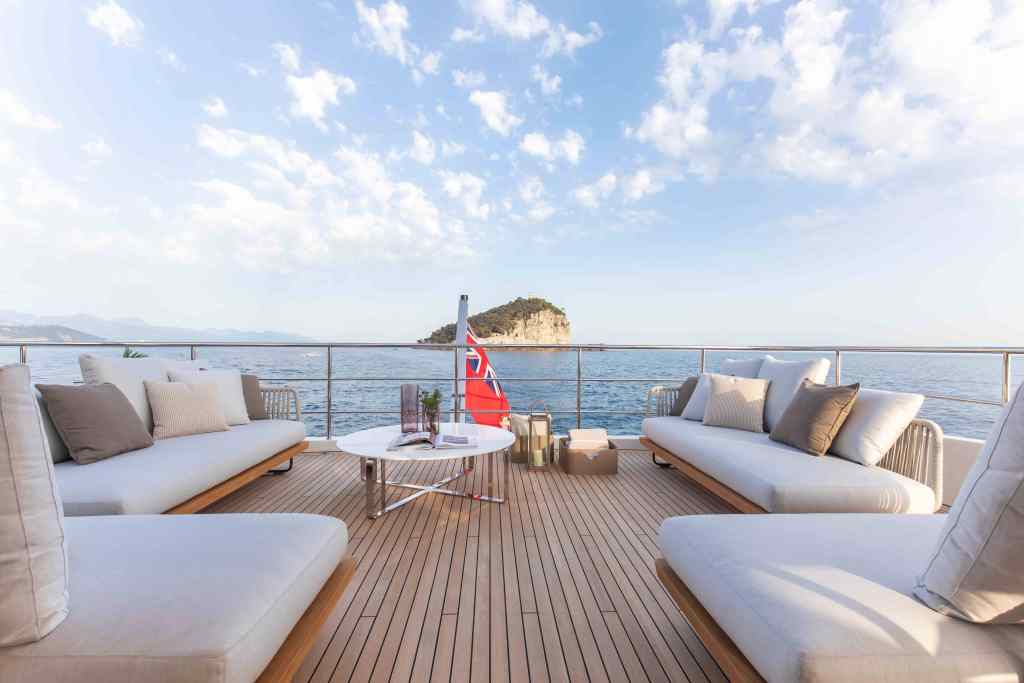 Motopanfilo M/Y Legend has sharp angles and sinewy lines tradition meets tomorrow on Motopanfilo M/Y Legend Warm woods and rounded edges on Motopanfilo M/Y Legend Fabrics by Lora Piana on Motopanfilo M/Y Legend Motopanfilo M/Y Legend’s master suite is forward on the main deck Motopanfilo M/Y features whale rib design Motopanfilo M/Y designed by Francesco Struglia