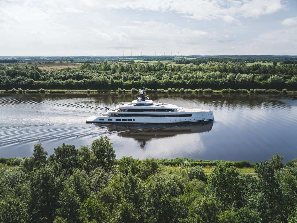 Lürssen’s new tri-deck superyacht Lürssen’s latest superyacht Haven Haven superyacht sets sail from Lürssen shipyard Lürssen delivers new 82m superyacht Lürssen delivers Haven superyacht to new owners