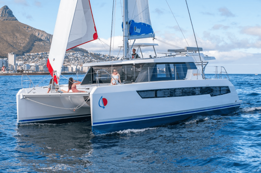 1. The Moorings and Sunsail 424 Catamaran 2. The Moorings and Sunsail large outdoor flybridge 3. The Moorings and Sunsail 41.3 Monohull 4. Ikraam Galant of The Moorings and Sunsail
