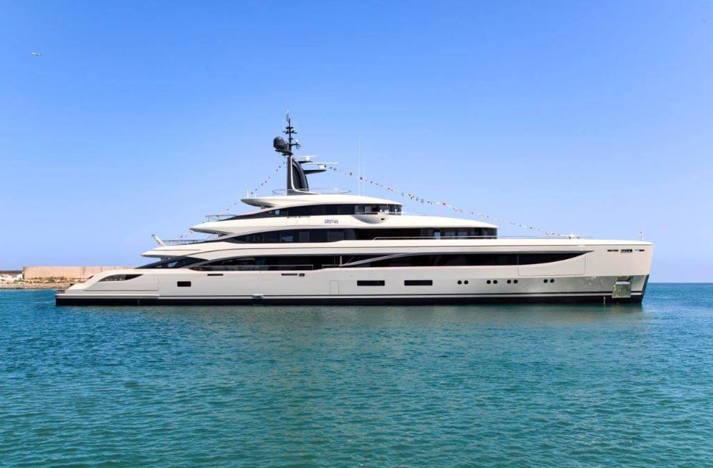 M/Y Iryna is the first model in Benetti’s B.Now 67 line M/Y Iryna is a superyacht with six decks M/Y Iryna was built in just three years