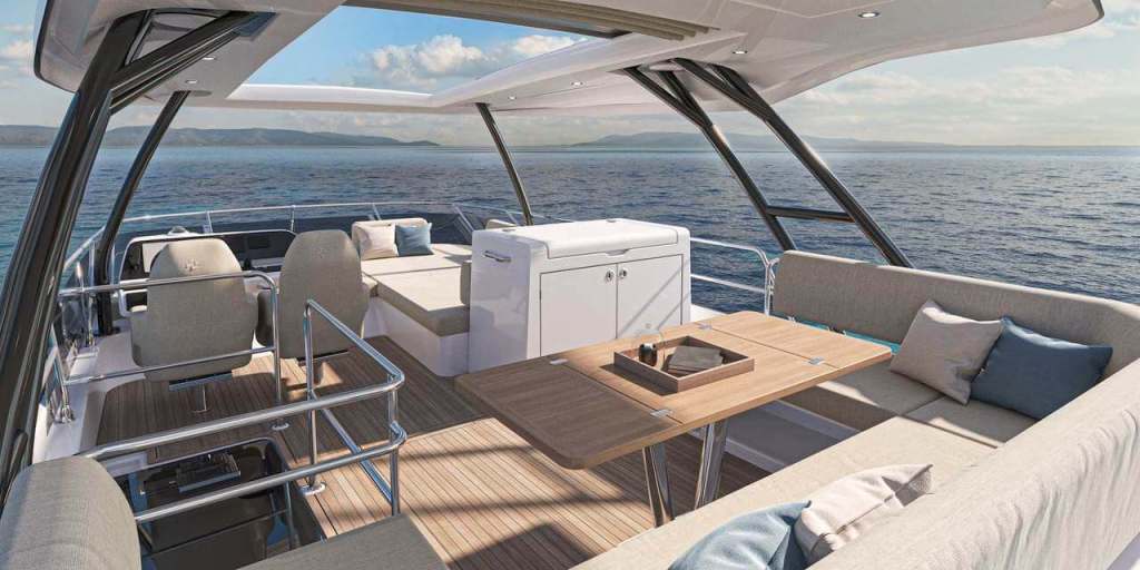 Prestige F5.7 offers comfort and latest technologies Panoramic views, social areas make Prestige 5.7 a gem The Prestige F5.7 is designed for comfort and privacy Prestige Yachts adds to F-Line with new Prestige F5.7 Designed for comfort, entertaining and privacy onboard the Prestige F5.7 Cutting-edge technologies make Prestige F5.7 easy to handle Elegance and refinement are hallmarks of Prestige F5.7 Relaxation, entertaining, and privacy are in DNA of Prestige F5.7