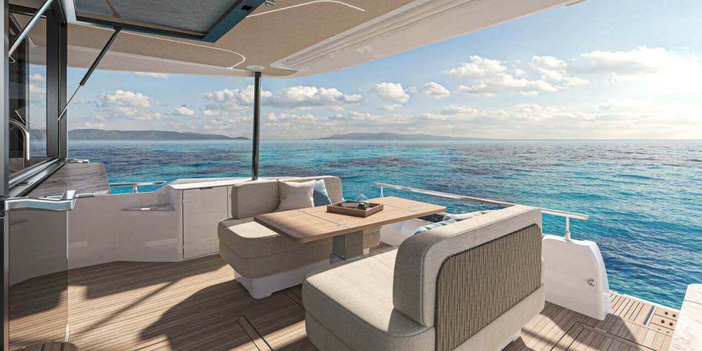 Prestige F5.7 offers comfort and latest technologies Panoramic views, social areas make Prestige 5.7 a gem The Prestige F5.7 is designed for comfort and privacy Prestige Yachts adds to F-Line with new Prestige F5.7 Designed for comfort, entertaining and privacy onboard the Prestige F5.7 Cutting-edge technologies make Prestige F5.7 easy to handle Elegance and refinement are hallmarks of Prestige F5.7 Relaxation, entertaining, and privacy are in DNA of Prestige F5.7