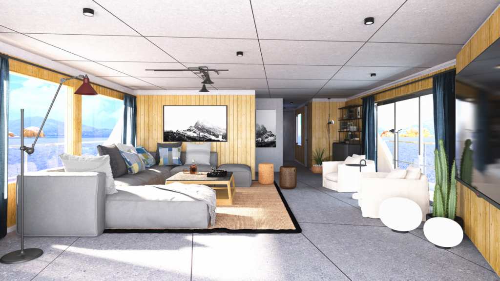 30XP is first Numarine to feature diesel-electric propulsion 4 units sold before launch of first unit Numarine 30XP has Scandinavian-inspired interiors Fold-down platforms increase deck space in 30XP beach club to 43sqm