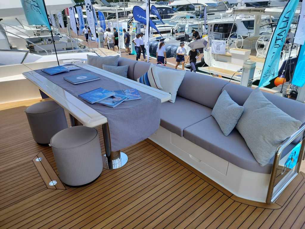 Aquitalia is made in China, designed in Italy Aquitalia 68 arrives in Singapore Singapore’s Aquitalia 68 features spacious Pulina interior design Aquitalia 68 Legend available for charter in Singapore Aquitalia 68 features 20ft beam and plenty of interior space Spacious and gorgeous, the Aquitalia 68 shines in Singapore Entertaining a priority for Singapore-based Aquitalia 68 Aquitalia 85 is designed in Italy, built in Xiamen