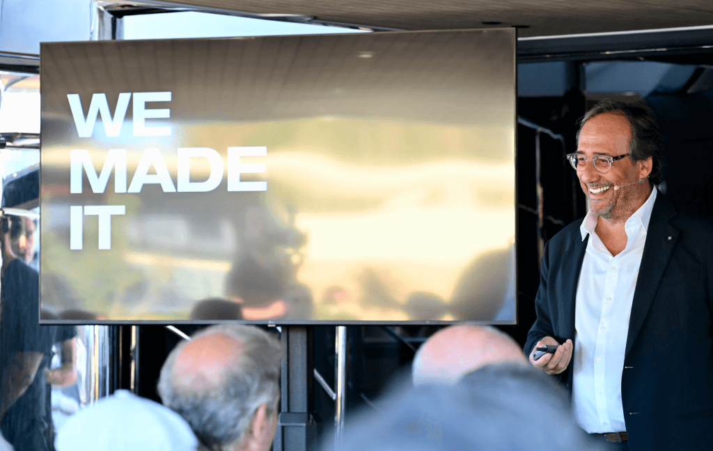 1. Massimo Perotti shares Sanlorenzo Cannes Update 2. Sanlorenzo Cannes Update 50Steel 3. Sanlorenzo Cannes Update The SL86A world premiere 4. Sanlorenzo Cannes Update SP92 world premiere 5. Bluegame BGM75 during Sanlorenzo Cannes Update