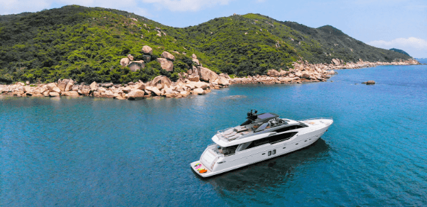 Simpson Yacht Charter SL86 Hong Kong Simpson adds Sanlorenzo SL86 to HK charter fleet SL86 joins Simpson’s charter fleet in HK Simpson Marine Sanlorenzo SL86 main salon Simpson Marine Sanlorenzo SL86 en-suite cabin Corporate event on Simpson Marine Sanlorenzo SL86