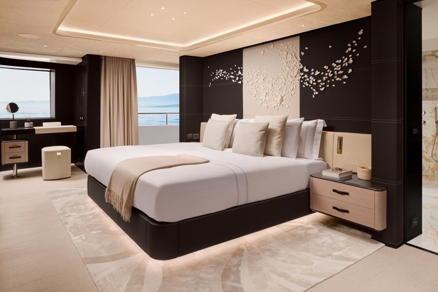 Benetti, B.Now 50M, Asani, Oasis Deck, RWD, PLANA, Azimut-Benetti, Pier Luigi Ausonio Naval Architecture, Interdecor Design, Mauro Izzo, Bergman Design House, LASS Studio, Ula Saniawa, Unit 89, Roi James, Sougwen Chung, Jallu Ebénistes, Nusom, Mattia Bonetti, David Gill Gallery