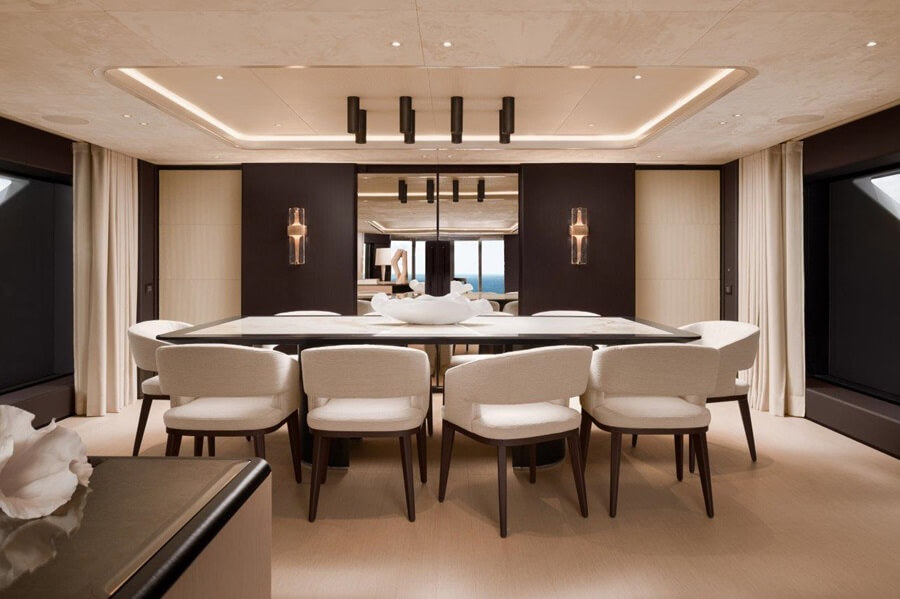 Benetti, B.Now 50M, Asani, Oasis Deck, RWD, PLANA, Azimut-Benetti, Pier Luigi Ausonio Naval Architecture, Interdecor Design, Mauro Izzo, Bergman Design House, LASS Studio, Ula Saniawa, Unit 89, Roi James, Sougwen Chung, Jallu Ebénistes, Nusom, Mattia Bonetti, David Gill Gallery