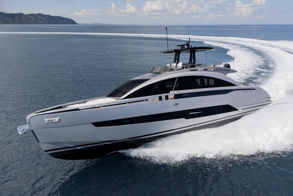 Pershing, GTX80, Vallicelli Design, Alessandro Tirelli, Chief Sales Officer of Serial Business Ferretti Group, Michelangelo Vallicelli
