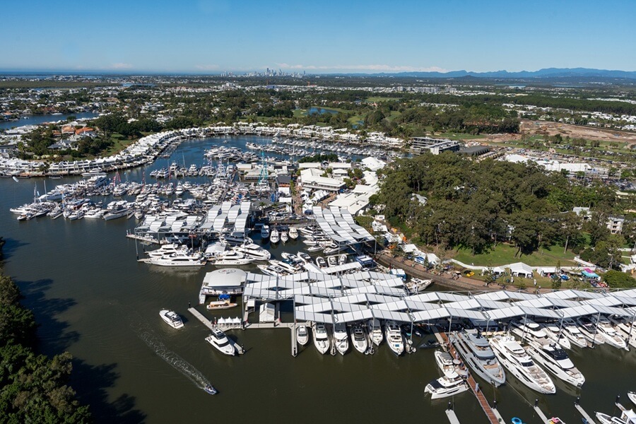 Sanctuary Cove International Boat Show, Mulpha Events, Corey Rattray-Wood, Maritimo, The Yacht Sales Co, Phil Candler, Riviera, Cantiere delle Marche, Candela