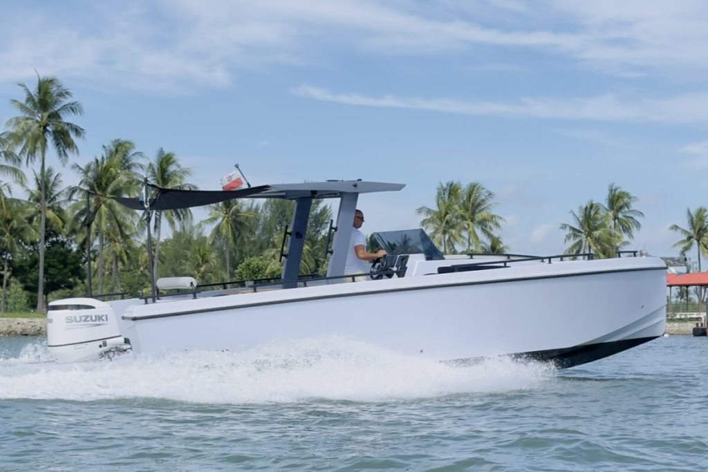 UX Marine, Singapore, South Africa, Simonstown, Cape Town, False Bay, Noordic, 23, 26, 28, UXM, Eugene Mercado, David Romeril, Mike Johnston, Mercury Verado, Singapore Yachting Festival, Sanctuary Cove International Boat Show, Jean Le Roux, Robertson and Caine