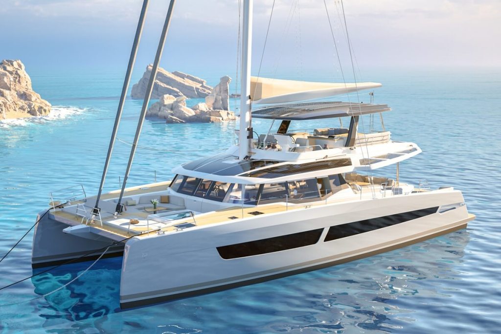 Fountaine Pajot, Yachts, catamarans, FPY 70S, sailing, FPY 70 powercat, FPY 110S, FPY 110, Samana 59, Thira 80, Power 80, FP 41, FP44, Cannes Yachting Festival, Monaco Yacht Show, FP48, FP55, Aura 51, Asia Yachting, Romaine Motteau