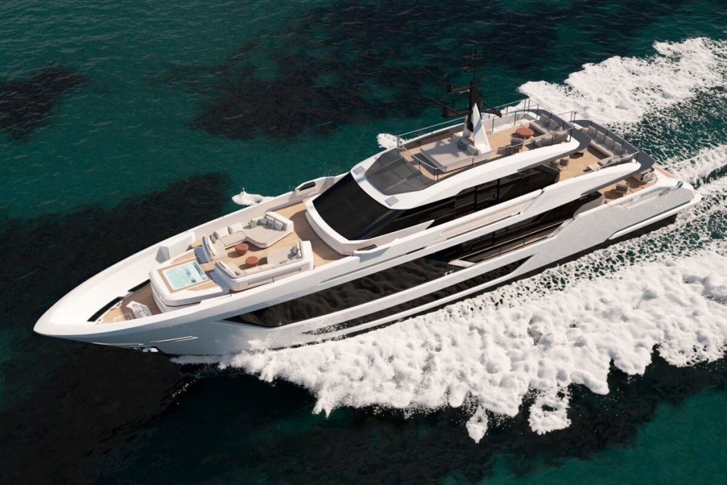 Custom Line, Saetta 128’, Ferretti Group, SY Design, Veronica Yien, Matteo Sassone, ACPV Architects, Antonio Citterio, Patricia Viel