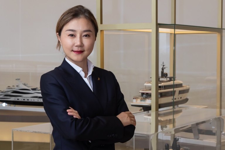 Benetti, Angel Zhou, President of Sales for Asia, Daniela Petrozzi