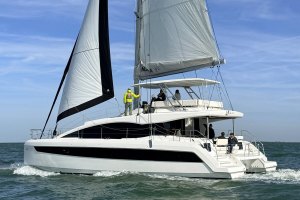 Aquila, 50 Sail, 44 Sail, 65 Sail, sailing, catamaran, powercat, Sino Eagle, Jean Raas, Alain Raas, Lex Raas, Nick Harvey, Gareth Wood, Jure Zule, Frank Xiong, Miami International Boat Show, International Multihull Show, La Grande Motte, J&J Design
