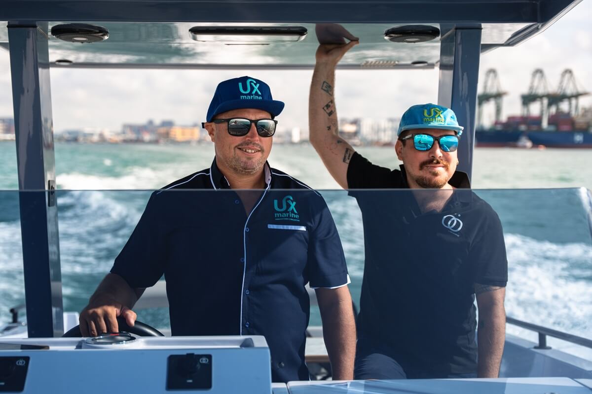 Motoryacht, superyacht, UX Marine, adventure yacht, Noordic 23, Noordic 26, Noordic 28, Eugene Mercado, Mike Johnston, Captain David Romeril