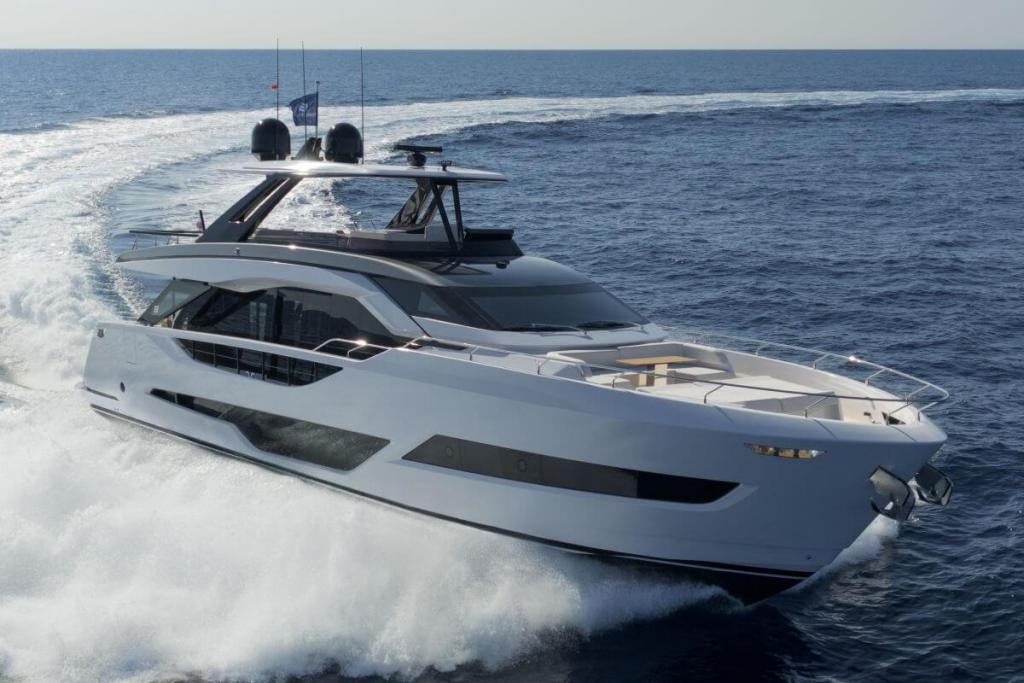 Motoryacht, superyacht, Ferretti Yachts 800, IdeaeItalia, Filippo Salvetti, flybridge