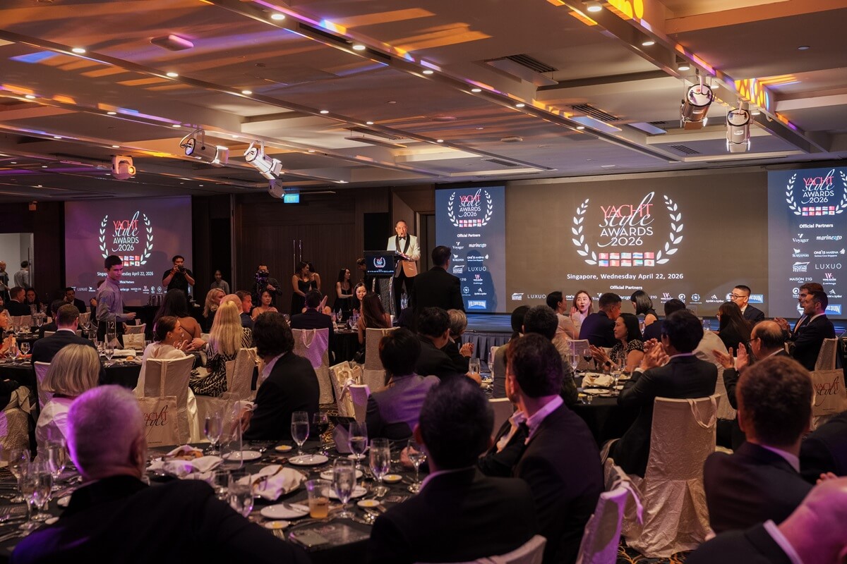 Yacht Style Awards, 2026, winners, ONE°15 Marina Sentosa Cove, Constellation Ballroom, Singapore Yachting Festival, Gael Burlot