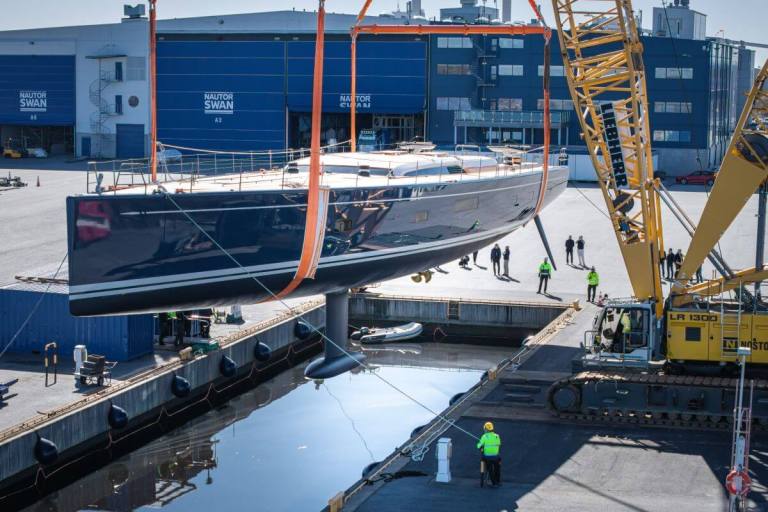 Sailing yacht, superyacht, Nautor Swan, SwanMaxi, Swan 128, yacht launch, Raijin, Be Cool, Micheletti+Partners, German Frers, Misa Poggi, Rolex Swan Cup regatta