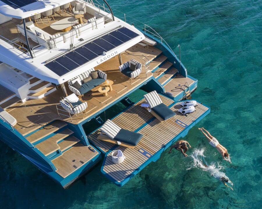Lagoon, Eighty 2, Cannes Yachting Festival, Risa Merl, VPLP Design, naval architecture, Patrick Le Quément, exterior design, Nauta Design, Seventy 7