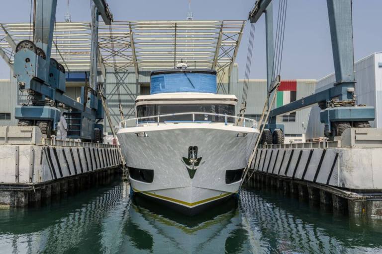 Motoryacht, superyacht, Gulf Craft, Nomad 70, Phathom Studio, yacht launch